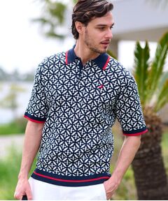 DRESSTERIOR / ドレステリア ニット・セーター | 【Safari5月号掲載】オーバーラップサークル ジャカード ニットポロ