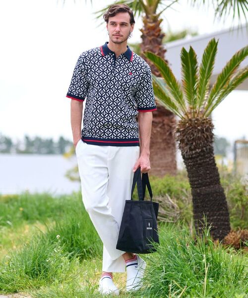 DRESSTERIOR / ドレステリア ニット・セーター | 【Safari5月号掲載】オーバーラップサークル ジャカード ニットポロ | 詳細2