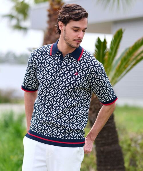 DRESSTERIOR / ドレステリア ニット・セーター | 【Safari5月号掲載】オーバーラップサークル ジャカード ニットポロ | 詳細4