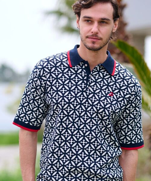 DRESSTERIOR / ドレステリア ニット・セーター | 【Safari5月号掲載】オーバーラップサークル ジャカード ニットポロ | 詳細5