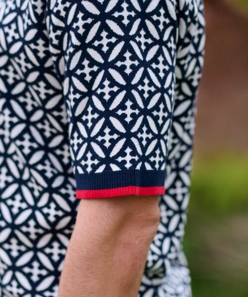 DRESSTERIOR / ドレステリア ニット・セーター | 【Safari5月号掲載】オーバーラップサークル ジャカード ニットポロ | 詳細8