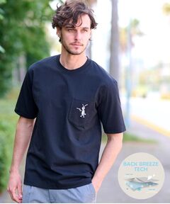 DRESSTERIOR / ドレステリア Tシャツ | 【接触冷感/UVカット】BACK BREEZE TECH ラビットポケTシャツ