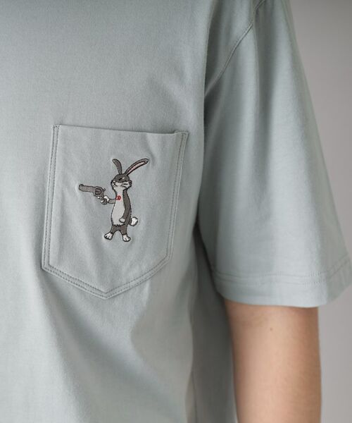 DRESSTERIOR / ドレステリア Tシャツ | 【接触冷感/UVカット】BACK BREEZE TECH ラビットポケTシャツ | 詳細28