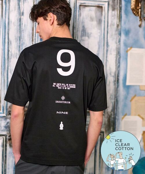DRESSTERIOR/ドレステリア 【接触冷感/抗菌防臭/消臭】ICE CLEAR COTTON NINEストリートTシャツ ブラック(019) 91(M) DRESSTERIOR/ドレステリア 【接触冷感/抗菌防臭/消臭】ICE CLEAR COTTON NINEストリートTシャツ ブラック(019) 91(M)
