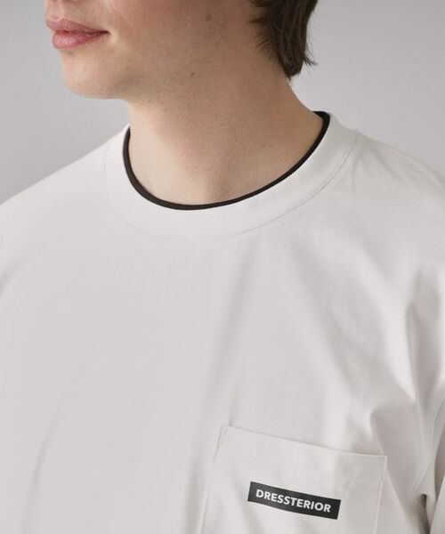 DRESSTERIOR / ドレステリア Tシャツ | 【接触冷感/UVカット】BACK BREEZE TECH バックオーバーラップサークルレイヤードロングTシャツ | 詳細12