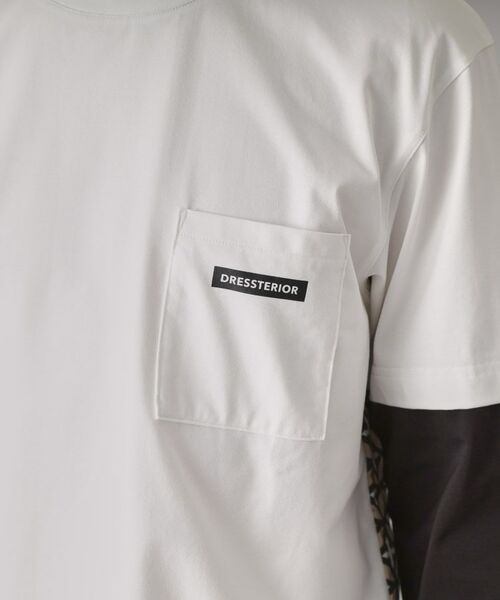DRESSTERIOR / ドレステリア Tシャツ | 【接触冷感/UVカット】BACK BREEZE TECH バックオーバーラップサークルレイヤードロングTシャツ | 詳細13