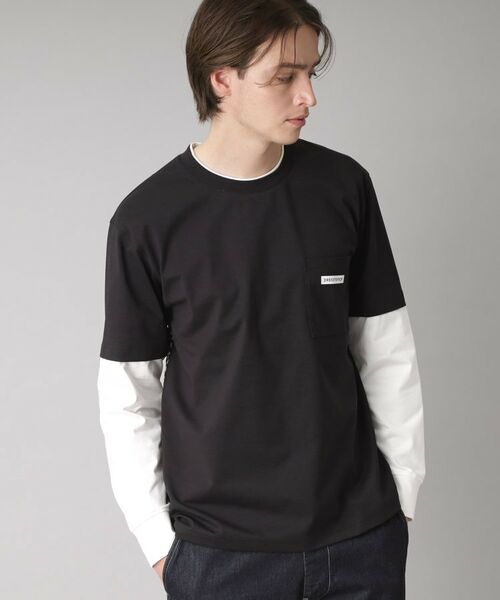 DRESSTERIOR / ドレステリア Tシャツ | 【接触冷感/UVカット】BACK BREEZE TECH バックオーバーラップサークルレイヤードロングTシャツ | 詳細18