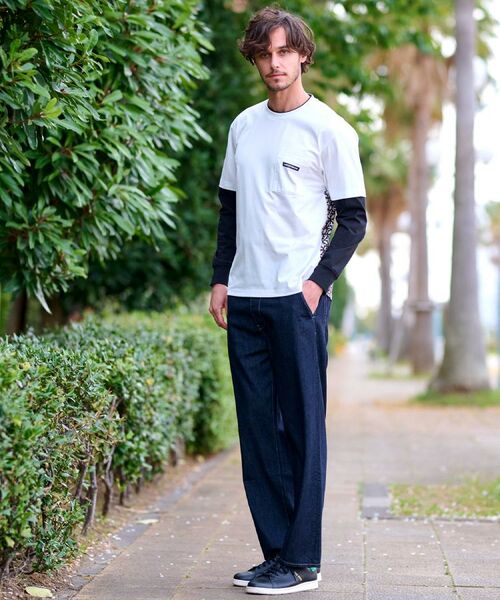 DRESSTERIOR / ドレステリア Tシャツ | 【接触冷感/UVカット】BACK BREEZE TECH バックオーバーラップサークルレイヤードロングTシャツ | 詳細4