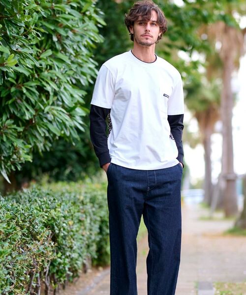 DRESSTERIOR / ドレステリア Tシャツ | 【接触冷感/UVカット】BACK BREEZE TECH バックオーバーラップサークルレイヤードロングTシャツ | 詳細5