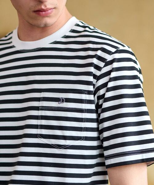 DRESSTERIOR / ドレステリア Tシャツ | 【接触冷感/抗菌防臭/消臭】ICE CLEAR COTTON ボーダーポケットTシャツ | 詳細7