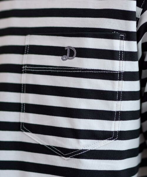 DRESSTERIOR / ドレステリア Tシャツ | 【接触冷感/抗菌防臭/消臭】ICE CLEAR COTTON ボーダーポケットTシャツ | 詳細8
