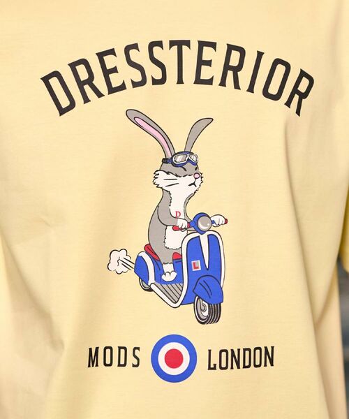 DRESSTERIOR / ドレステリア Tシャツ | 【接触冷感/抗菌防臭/消臭/Safari5月号掲載】ICE CLEAR COTTON ロンドンラビットTシャツ | 詳細11