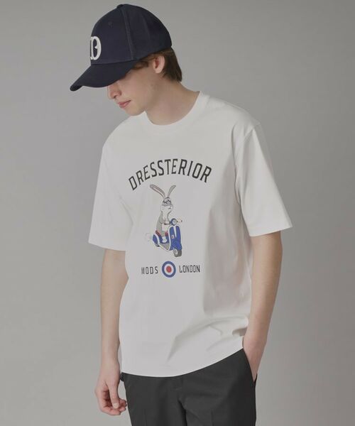 DRESSTERIOR / ドレステリア Tシャツ | 【接触冷感/抗菌防臭/消臭/Safari5月号掲載】ICE CLEAR COTTON ロンドンラビットTシャツ | 詳細12