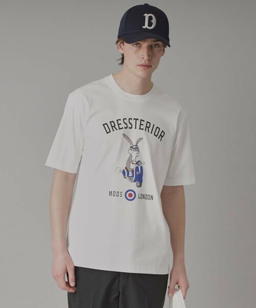 DRESSTERIOR / ドレステリア Tシャツ | 【接触冷感/抗菌防臭/消臭/Safari5月号掲載】ICE CLEAR COTTON ロンドンラビットTシャツ | 詳細14