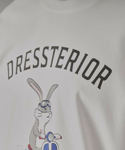 DRESSTERIOR / ドレステリア Tシャツ | 【接触冷感/抗菌防臭/消臭/Safari5月号掲載】ICE CLEAR COTTON ロンドンラビットTシャツ | 詳細16