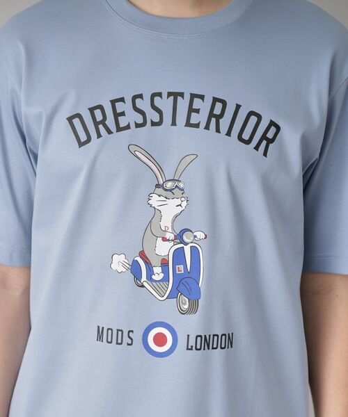 DRESSTERIOR / ドレステリア Tシャツ | 【接触冷感/抗菌防臭/消臭/Safari5月号掲載】ICE CLEAR COTTON ロンドンラビットTシャツ | 詳細21