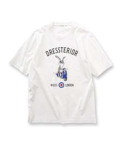 DRESSTERIOR / ドレステリア Tシャツ | 【接触冷感/抗菌防臭/消臭/Safari5月号掲載】ICE CLEAR COTTON ロンドンラビットTシャツ | 詳細25