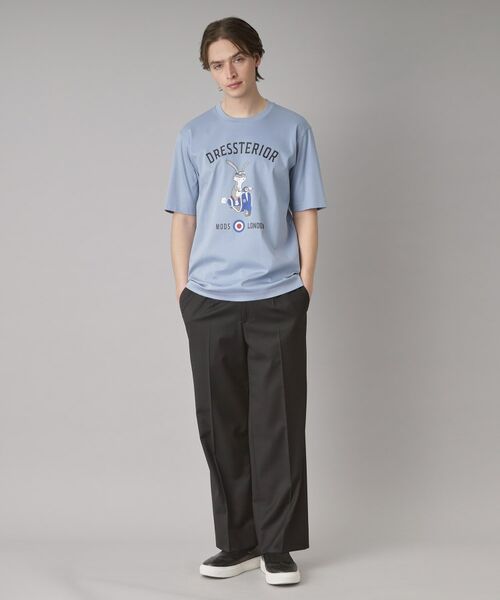 【接触冷感抗菌防臭消臭Safari5月号掲載】ICE CLEAR COTTON ロンドンラビットTシャツ 接触冷感/抗菌防臭/消臭/Safari5月号掲載】ICE CLEAR COTTON
