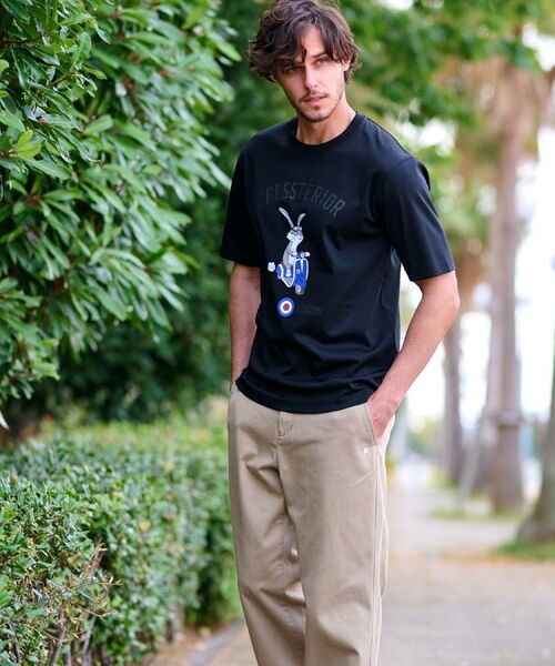 DRESSTERIOR / ドレステリア Tシャツ | 【接触冷感/抗菌防臭/消臭/Safari5月号掲載】ICE CLEAR COTTON ロンドンラビットTシャツ | 詳細3