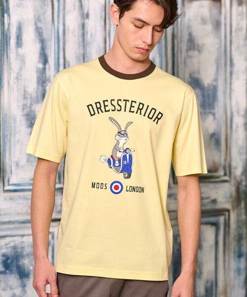 DRESSTERIOR / ドレステリア Tシャツ | 【接触冷感/抗菌防臭/消臭/Safari5月号掲載】ICE CLEAR COTTON ロンドンラビットTシャツ | 詳細8