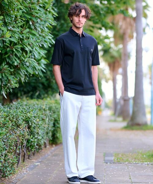 DRESSTERIOR / ドレステリア ポロシャツ | 【接触冷感/抗菌防臭/消臭】ICE CLEAR COTTON オーバーフィットポロシャツ | 詳細14