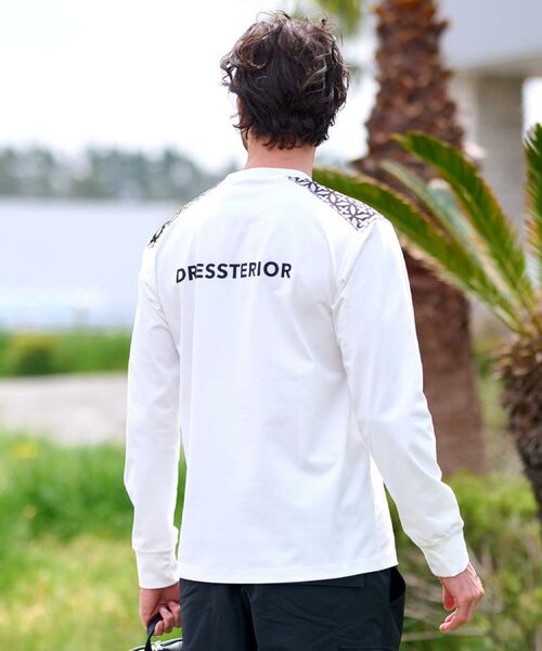 DRESSTERIOR / ドレステリア Tシャツ | 【接触冷感/UVカット】BACK BREEZE TECH ロングTシャツ | 詳細10