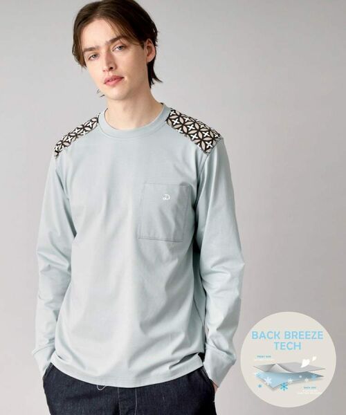 DRESSTERIOR/ドレステリア 【接触冷感/UVカット】BACK BREEZE TECH ロングTシャツ ミントグリーン(021) 91(M) DRESSTERIOR/ドレステリア 【接触冷感/UVカット】BACK BREEZE TECH ロングTシャツ ミントグリーン(021) 91(M)