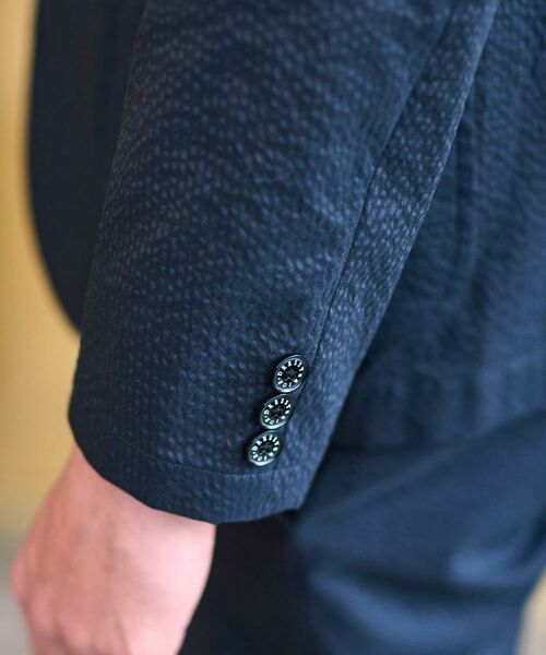 DRESSTERIOR / ドレステリア テーラードジャケット | 【洗える/セットアップ可/吸湿速乾/Safari5月号掲載】COOL MAX シアサッカージャケット | 詳細11