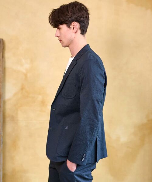 DRESSTERIOR / ドレステリア テーラードジャケット | 【洗える/セットアップ可/吸湿速乾/Safari5月号掲載】COOL MAX シアサッカージャケット | 詳細6