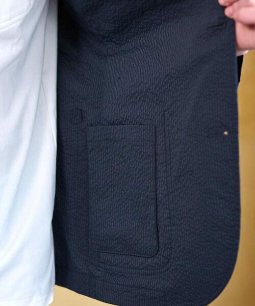 DRESSTERIOR / ドレステリア テーラードジャケット | 【洗える/セットアップ可/吸湿速乾/Safari5月号掲載】COOL MAX シアサッカージャケット | 詳細8