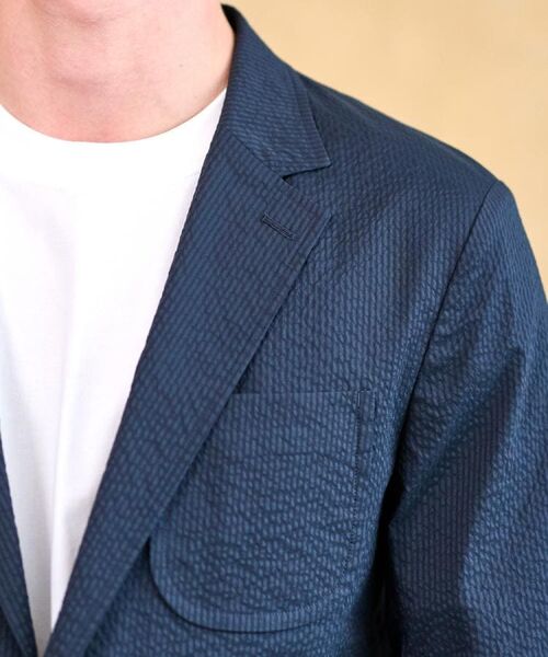 DRESSTERIOR / ドレステリア テーラードジャケット | 【洗える/セットアップ可/吸湿速乾/Safari5月号掲載】COOL MAX シアサッカージャケット | 詳細9