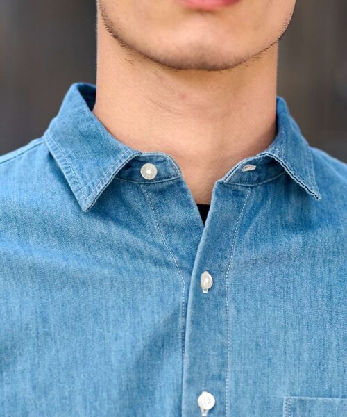 DRESSTERIOR / ドレステリア シャツ・ブラウス | 【セットアップ可】ライトデニム ハーフスリーブシャツ | 詳細10