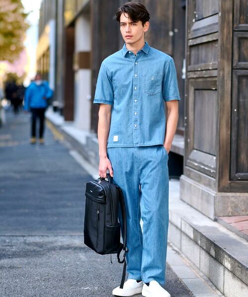 DRESSTERIOR / ドレステリア シャツ・ブラウス | 【セットアップ可】ライトデニム ハーフスリーブシャツ | 詳細3