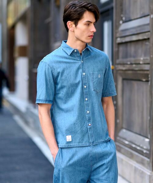 DRESSTERIOR / ドレステリア シャツ・ブラウス | 【セットアップ可】ライトデニム ハーフスリーブシャツ | 詳細7