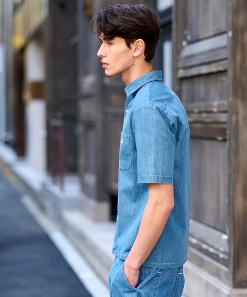 DRESSTERIOR / ドレステリア シャツ・ブラウス | 【セットアップ可】ライトデニム ハーフスリーブシャツ | 詳細8