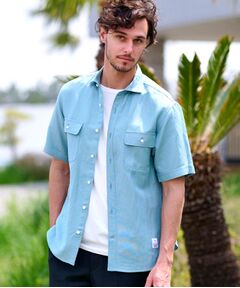 DRESSTERIOR / ドレステリア シャツ・ブラウス | リネンレーヨン ハーフスリーブシャツ