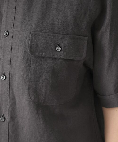 DRESSTERIOR / ドレステリア シャツ・ブラウス | リネンレーヨン ハーフスリーブシャツ | 詳細15