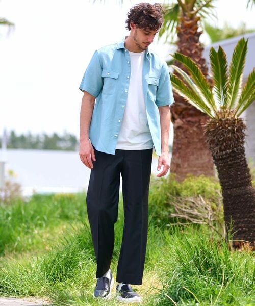 DRESSTERIOR / ドレステリア シャツ・ブラウス | リネンレーヨン ハーフスリーブシャツ | 詳細3