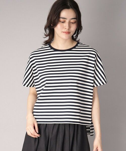 DRESSTERIOR / ドレステリア Tシャツ | 【接触冷感/抗菌防臭/消臭】アイスクリアコットンドルマンボーダーT | 詳細10