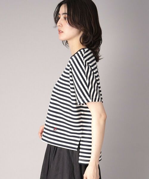 DRESSTERIOR / ドレステリア Tシャツ | 【接触冷感/抗菌防臭/消臭】アイスクリアコットンドルマンボーダーT | 詳細11