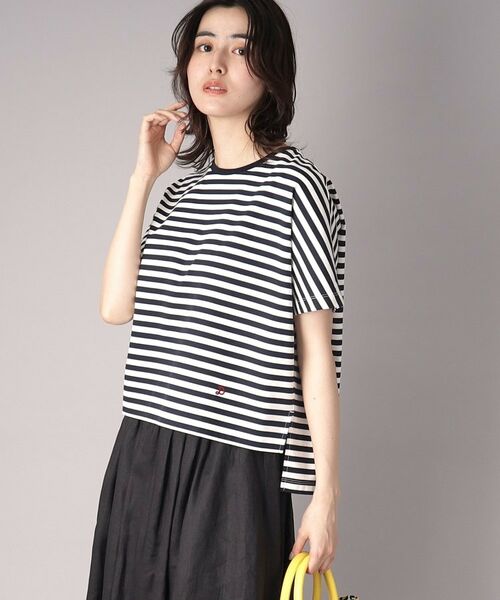 DRESSTERIOR / ドレステリア Tシャツ | 【接触冷感/抗菌防臭/消臭】アイスクリアコットンドルマンボーダーT | 詳細6