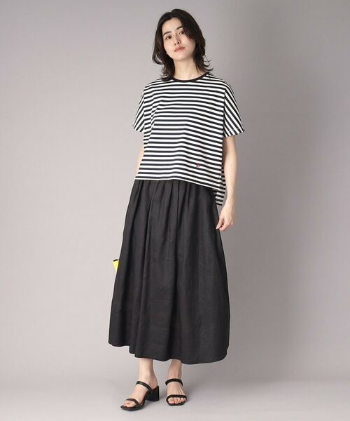 DRESSTERIOR / ドレステリア Tシャツ | 【接触冷感/抗菌防臭/消臭】アイスクリアコットンドルマンボーダーT | 詳細7