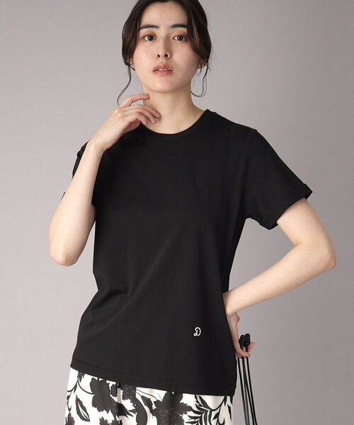 DRESSTERIOR / ドレステリア Tシャツ | 【洗える】シルクブレンドポンチTシャツ(ブラック(019))