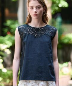 DRESSTERIOR / ドレステリア シャツ・ブラウス | 【コットン100％/洗える】パネルレースブラウス