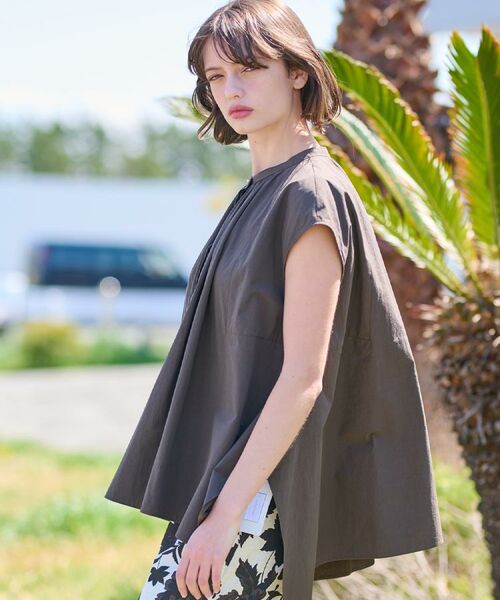 DRESSTERIOR / ドレステリア シャツ・ブラウス | 【コットン100％/洗える】フレンチスリーブイレギュラーヘムブラウス | 詳細13