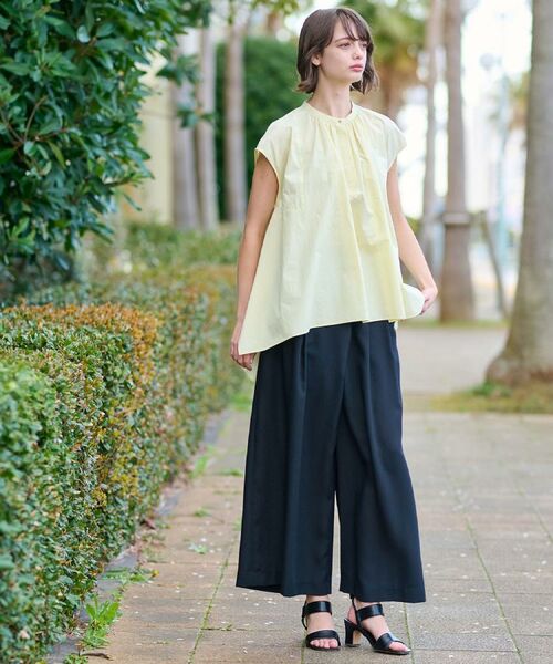 DRESSTERIOR / ドレステリア シャツ・ブラウス | 【コットン100％/洗える】フレンチスリーブイレギュラーヘムブラウス | 詳細2