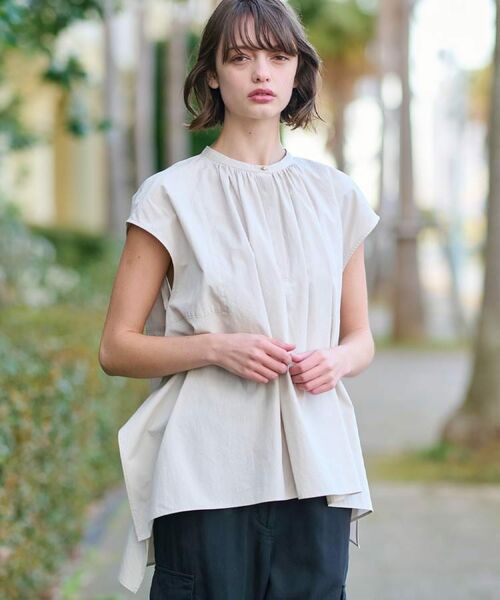 DRESSTERIOR / ドレステリア シャツ・ブラウス | 【コットン100％/洗える】フレンチスリーブイレギュラーヘムブラウス | 詳細24