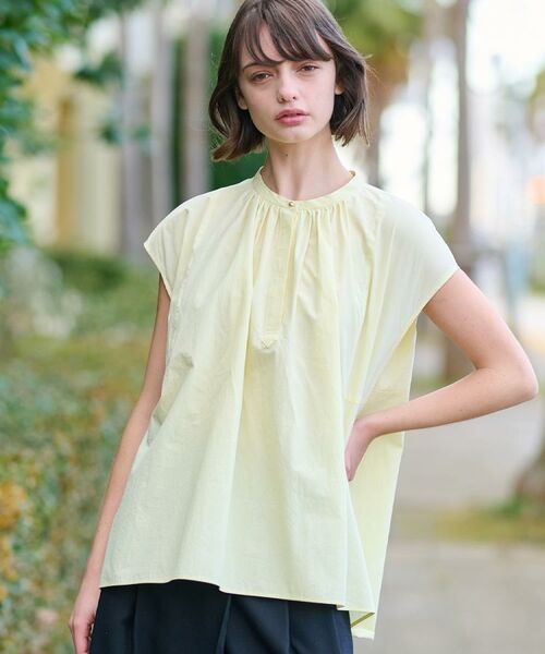 DRESSTERIOR / ドレステリア シャツ・ブラウス | 【コットン100％/洗える】フレンチスリーブイレギュラーヘムブラウス | 詳細3