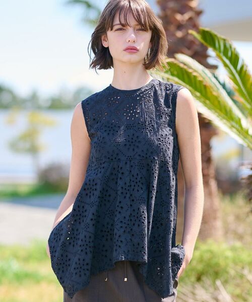 DRESSTERIOR / ドレステリア シャツ・ブラウス | 【コットン100％/洗える】カットワークレースブラウス | 詳細15