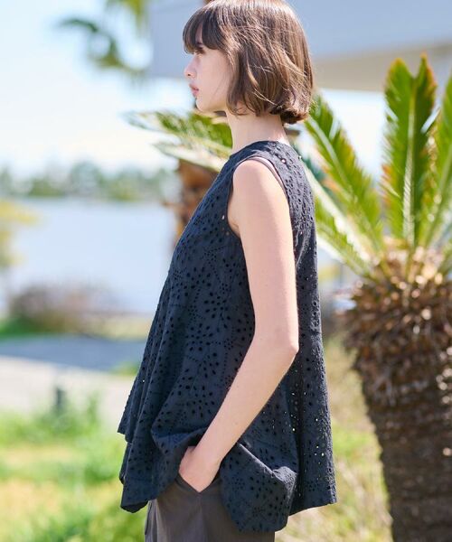 DRESSTERIOR / ドレステリア シャツ・ブラウス | 【コットン100％/洗える】カットワークレースブラウス | 詳細19